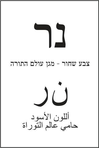פתק צבע שחור — נר, מתוך קובץ הפתקים המאושרים